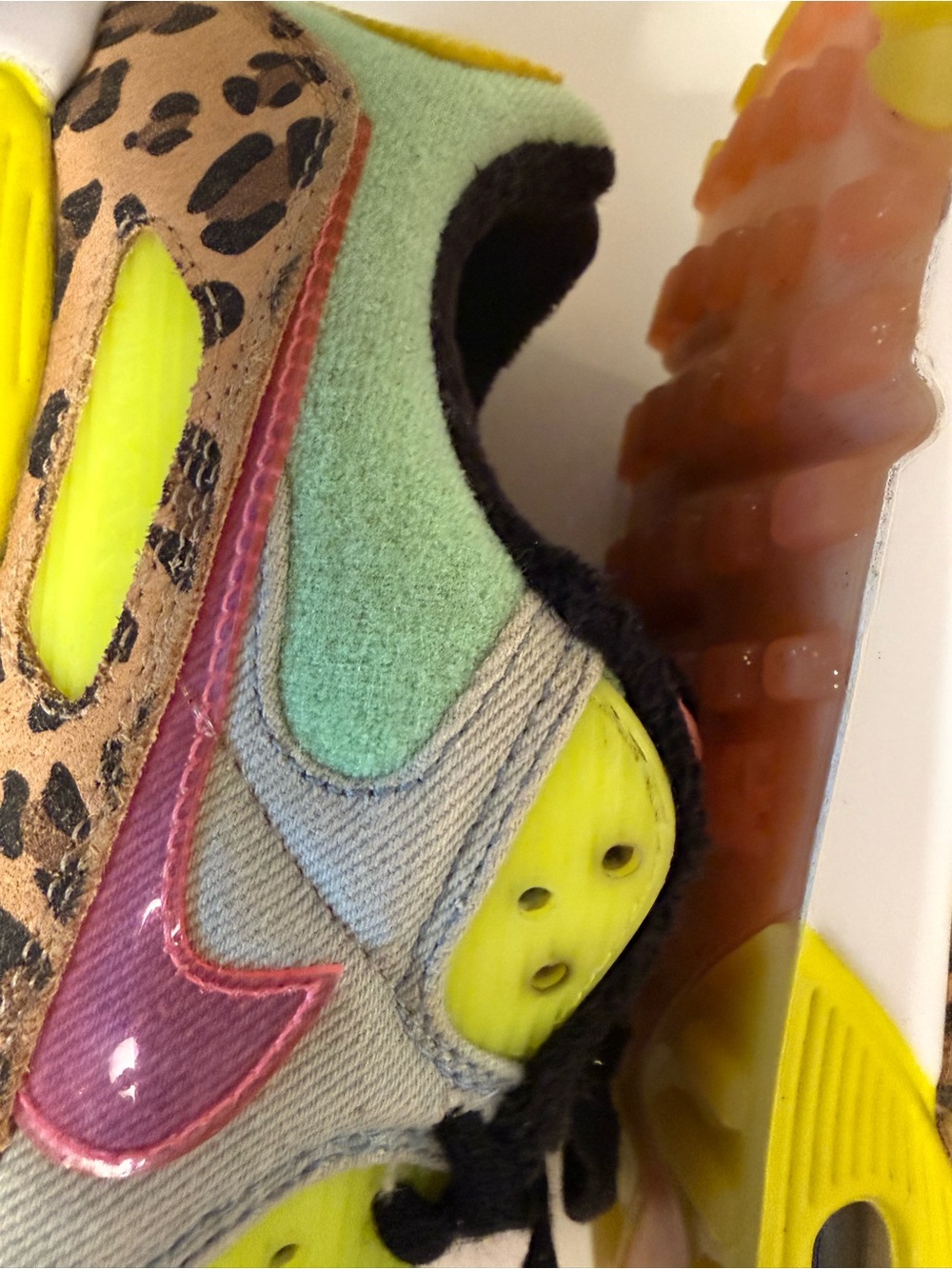 Nike Air Max 90 LX Illusion Dancefloor Green Women's Size 10.5 CW3499-300 - Picture 3 of 16